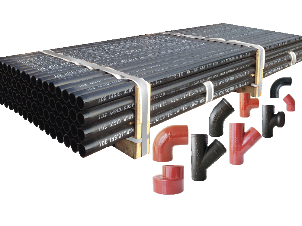 cast iron pipe and fittings